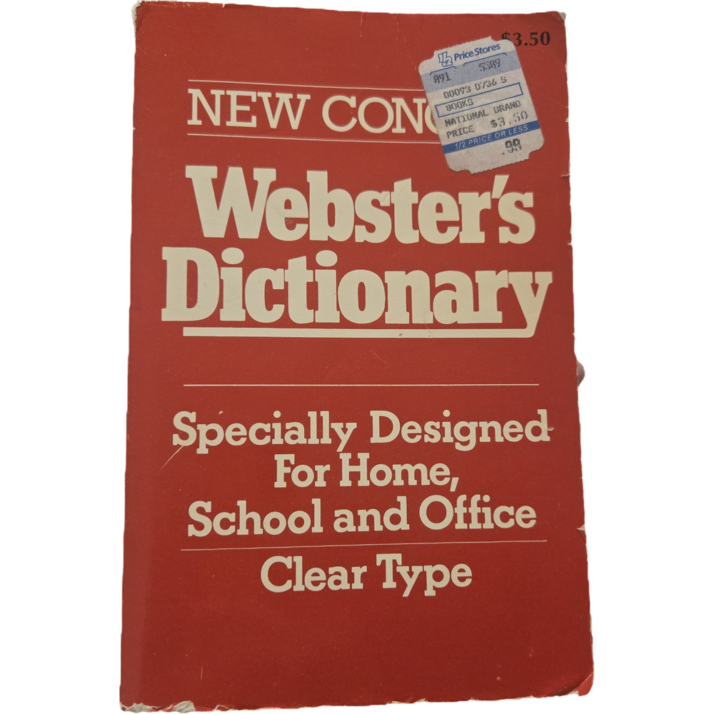 New Concise Webster's Dictionary Clear Type Modern Publishing